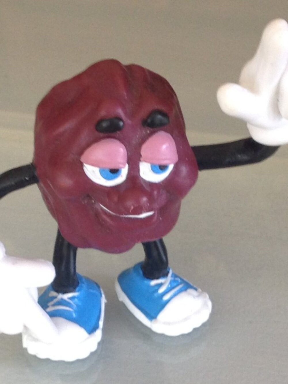 Vintage 1987 California Raisins Rubbert Bendy Figure by Applause